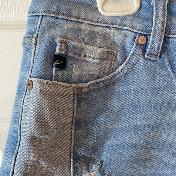 NWOT KANCAN size large raw edge shorts - Picture 2 of 9